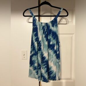 Blue Tie-dye tank